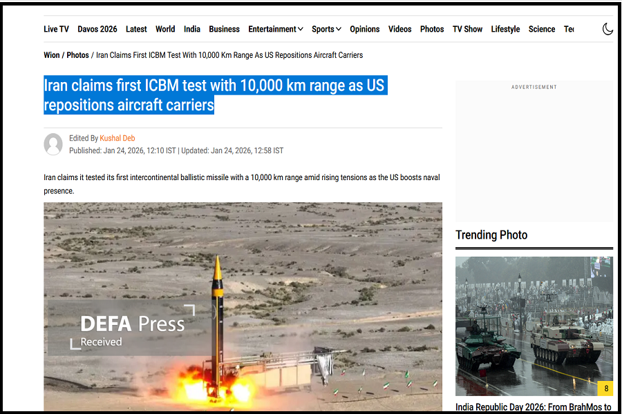 межконтинентальный ракетный запуск