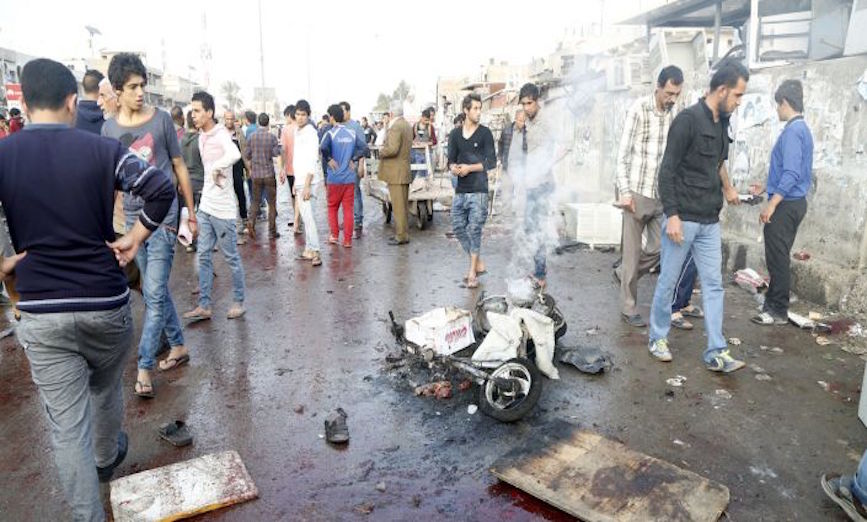 بغداد میں دو خود کش حملوں میں 38 افراد ہلاک، 105زخمی