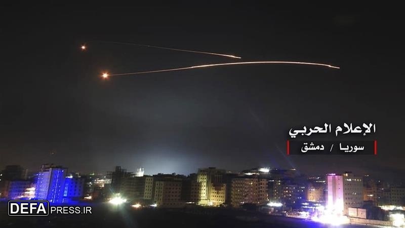 اسرائیلی جنگی طیاروں کا دمشق پر حملہ پسپا