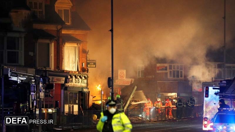 برطانیہ میں خوفناک دھماکا 6 زخمی مکانات نذرآتش