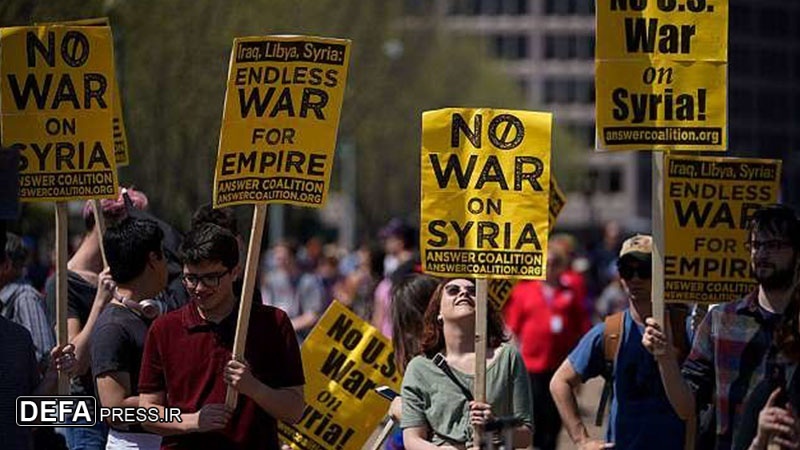 شام کے خلاف مغربی جارحیت پر یورپ میں احتجاج جاری