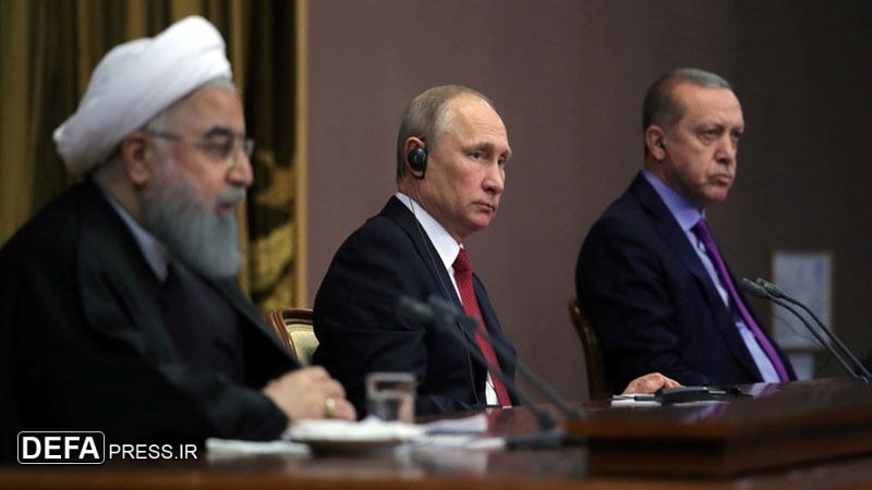 ایران روس اور ترکی کے صدور کی مشترکہ پریس کانفرنس