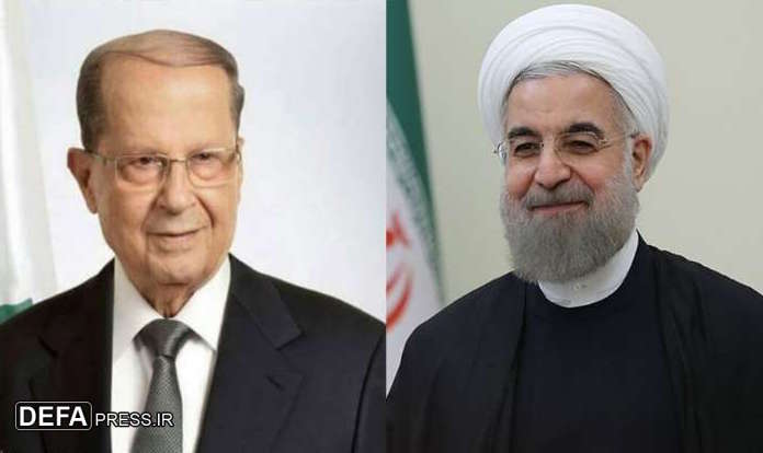 ایرانی صدر کا لبنانی ہم منصب کے نام پیغام