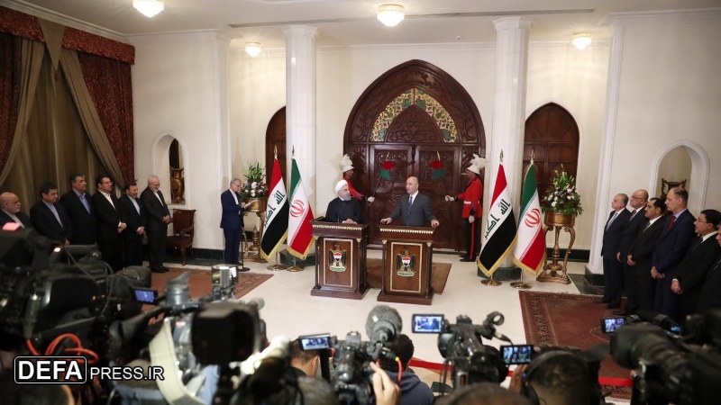 ایران و عراق کے صدور کی ملاقات اور مشترکہ پریس کانفرنس