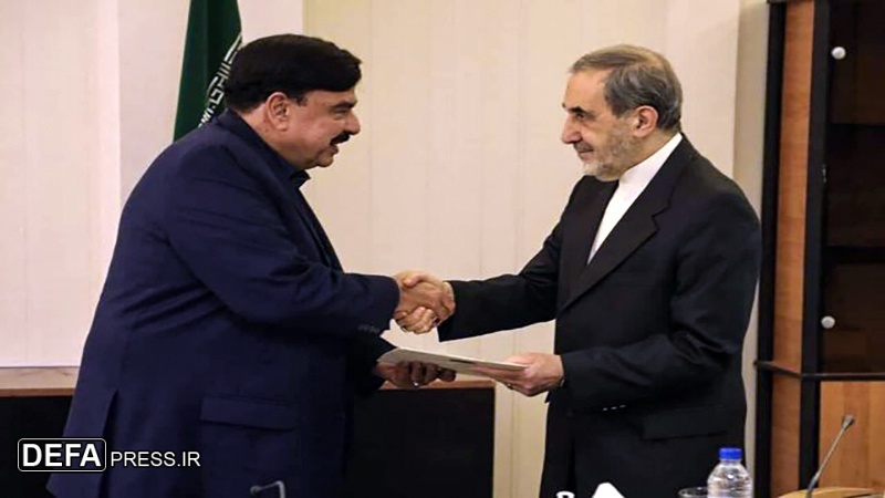 پاکستانی وزیر کی عالمی امور میں رہبرانقلاب اسلامی کے مشیر سے ملاقات