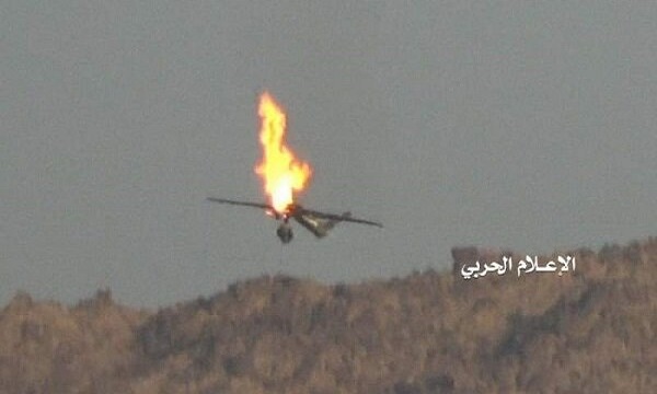 یمنی فورسز کے دفاعی سسٹم نے سعودی عرب کے حملہ آور ڈرون کو تباہ کردیا