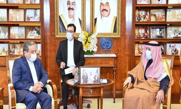 سید عباس عراقچي کی کویت کے وزیر خارجہ سے ملاقات