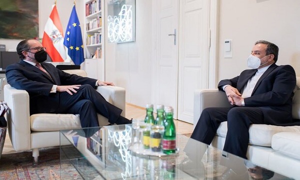 سید عباس عراقچی کی آسٹریا کے وزیر خارجہ سے ملاقات
