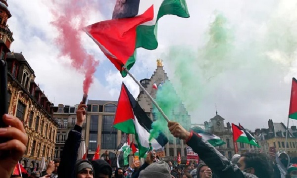 غزہ میں اسرائیلی مظالم کے خلاف مختلف ممالک میں مظاہرے