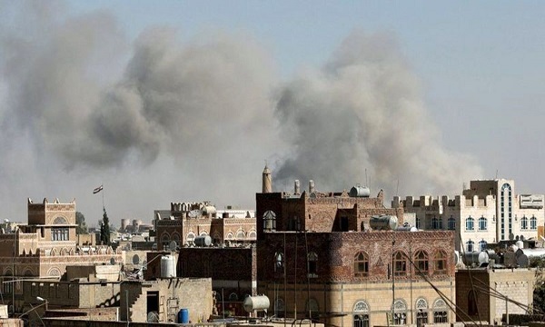 سعودی حکومت کے جنگی طیاروں کی یمن کے دارالحکومت صنعاء پر شدید بمباری