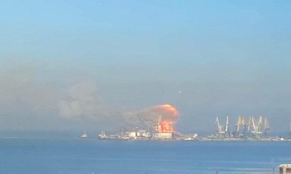روس کا یوکرائن کے شہر اوڈیسہ کی بندرگاہ پر فضائی حملہ