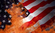 افغانستان میں امریکہ مخالف مظاہرہ، امریکی پرچم نذر آتش