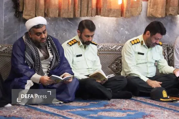 برگزاری مراسم معنوی دعای ندبه در ستاد انتظامی مازندران+ تصاویر