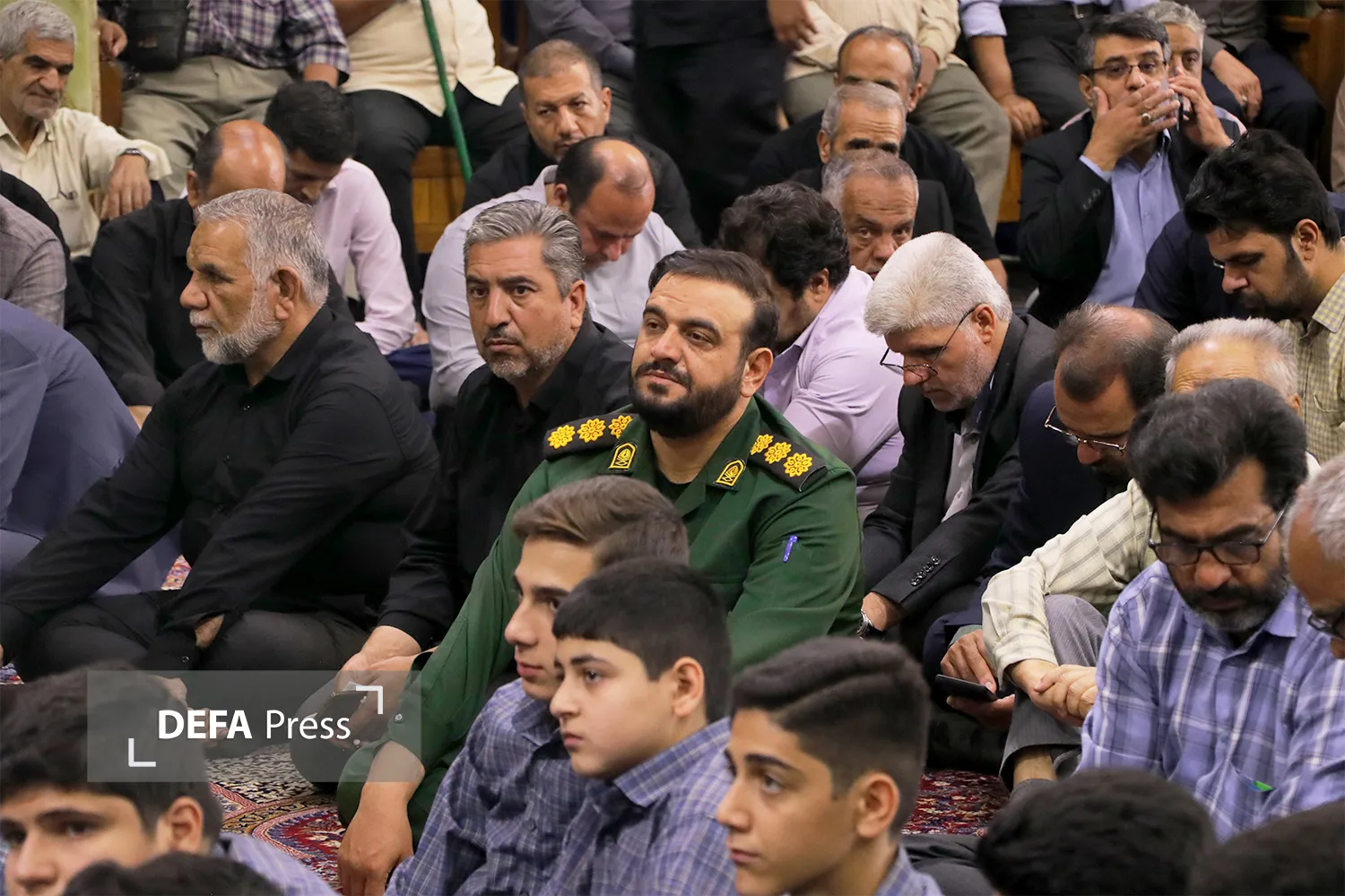 تصاویر/حضور سرهنگ حرزاده و کارکنان حفظ آثار در مراسم شهید اقتدار