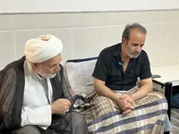 عیادت نماینده مردم قم از جانباز جنگ رمضان
