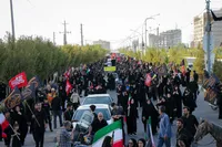 تصاویر/ راه‌پیمایی دلدادگان اربعین از حرم حضرت معصومه(س) تا مسجد جمکران