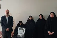 دیدار رئیس بنیاد شهید  شهرستان همدان با والدین شهدای غریب اسارت + تصاویر