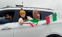 فیلم/ کاروان عزاداری خودرویی رشت در محکومیت جنایات آمریکا