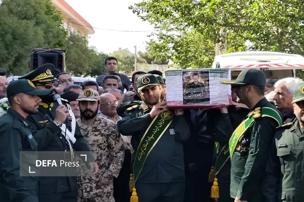 تشییع شهید در پاوه
