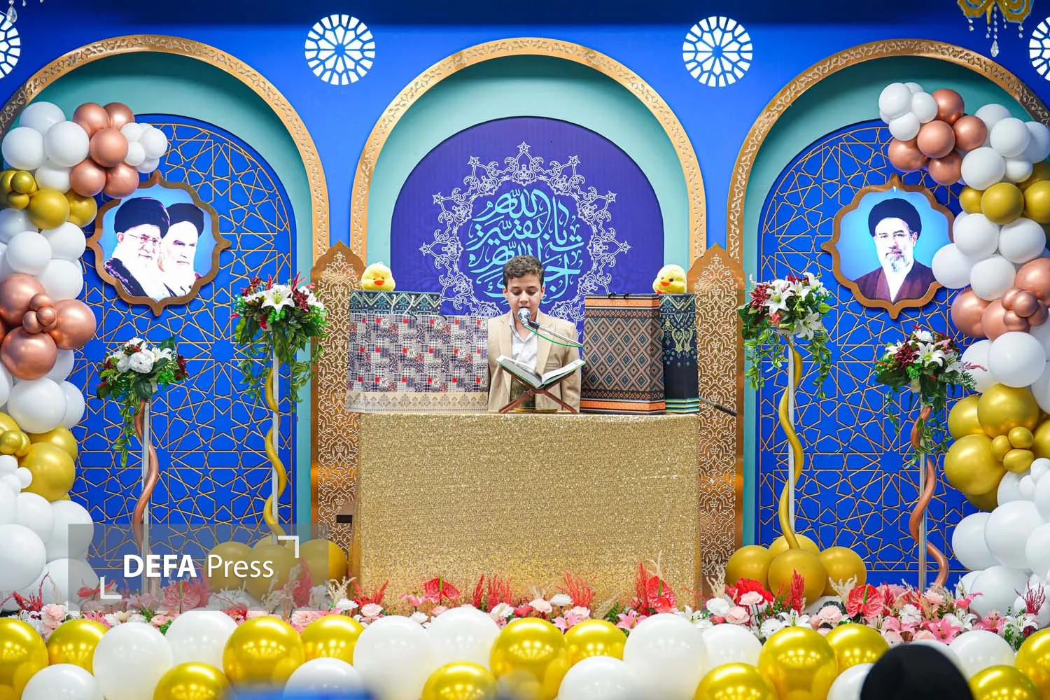 تصاویر/ جشن تولد فرزندان شهدای جنگ رمضان در مسجد مقدس جمکران