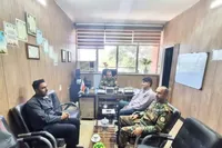 دیدار معاون اداره کل حفظ آثار قزوین با معاون هماهنگ‌کننده تیپ ۱۱۶ شهید صفوی