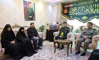 فیلم/ دیدار سردار رادان با خانواده سپهبد شهید شادمانی