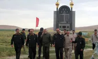 بازدید سردار قریشی از یادمان شهید بروجردی