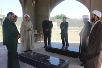 بازدید مدیرکل حفظ آثار و نشر ارزش‌های دفاع مقدس و مقاومت استان مرکزی از یادمان شهدای گمنام مرکز جامعةالمصطفی