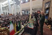 برگزاری مراسم تشییع شهید غیب‌ پرور در شیراز