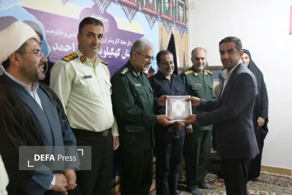 تجلیل از خبرنگاران خبرگزاری دفاع مقدس کهگیلویه و بویراحمد