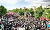 قیام موشک «قیام» در میان جان فدایان خرم آباد