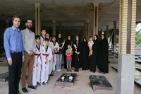 تجدید میثاق جامعه تکواندوی زنجان با آرمان‌های شهیدان در گلزار شهدا