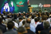 تصاویر/ مراسم چهلم رهبر شهید ایران در تبریز