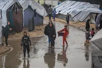 Gazans Left Homeless in the Wind and Rain