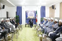 تصاویر/ دیدار ائمه‌ی جمعه و علمای برجسته اهل سنت با نماینده ولی فقیه در خراسان شمالی