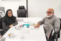 دیدار مسئول دفتر حفظ آثار شهرستان قزوین با مدیر بیمه دی استان