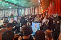 برگزاری آئین تشییع پیکر ۲ شهید جنگ رمضان در اهواز
