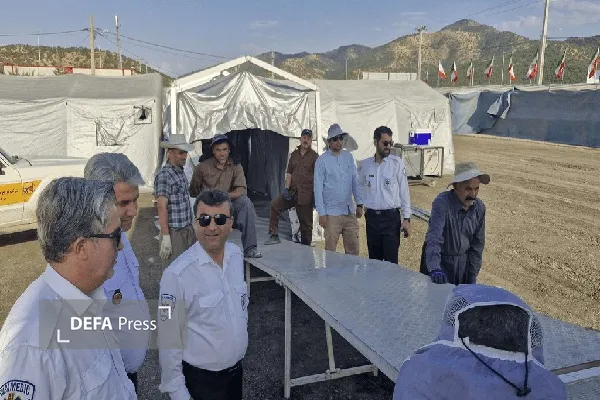 برپایی بیمارستان سیار شهید شیخ‌الاسلام در مرز باشماق