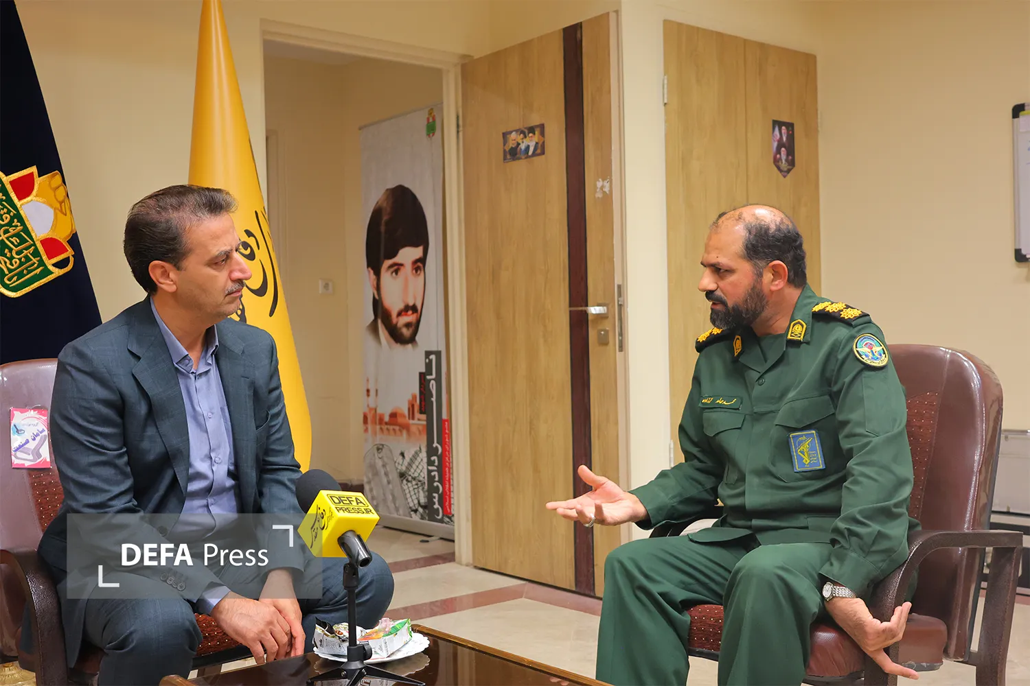 تصاویر/ بازدید معاون عمرانی استاندار یزد از خبرگزاری دفاع مقدس