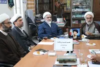 برگزاری جلسه کمیته روحانیت بمناسبت هفته دفاع مقدس در خراسان شمالی