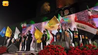 فیلم/تجمع شبانه یزدی ها گرد پرچم امام رضا (ع)