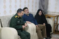 دیدار مدیرکل حفظ آثار دفاع مقدس و مقاومت خراسان شمالی با خانواده شهید «یونس نظرزاده»