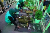 تصاویر/ افتتاحیه معنوی جشنواره فیلم کودکان در جوار قبور مطهر شهدای جنگ رمضان اصفهان