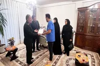 دیدار و عیادت مسئولان قزوین با جانباز ۷۰ درصد لشکر ۱۶ زرهی