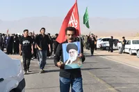 همایش پیاده روی جاماندگان اربعین در بهاباد یزد برگزار شد