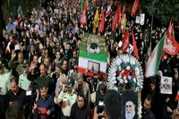 فیلم/ تشییع نمادین پیکر قائد شهیددر شهرستان ملکشاهی