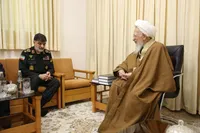 دیدار سردار رادان با آیت‌الله‌ جوادی آملی