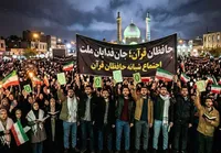 اجتماع حافظان قرآن در میدان فلسطین