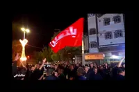 فیلم/ شب دهم محرم و حماسه مردم شهرستان ملکشاهی درخیابان