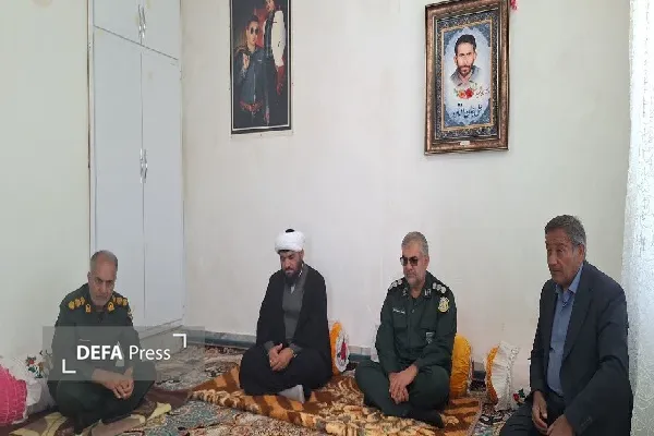 دیدار با خانواده شهید علی جان افتاده در شهرستان مارگون